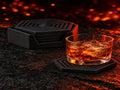 Layered Hex Coaster Set (4 + Holder)