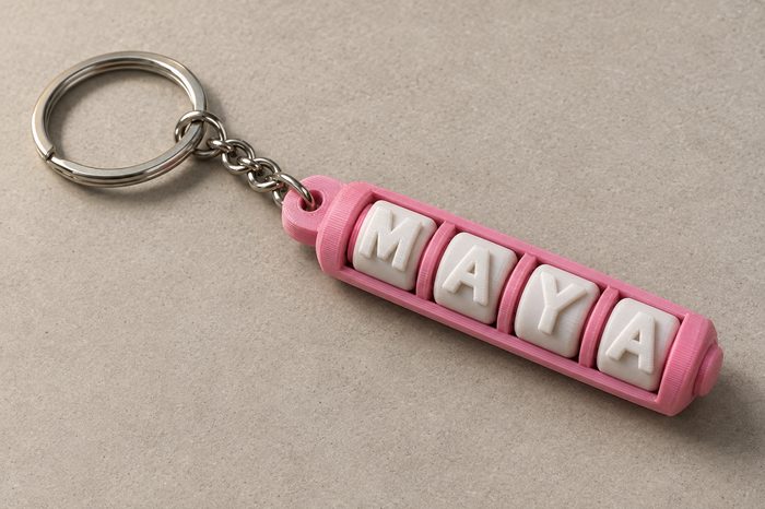 Name Fidget Clicker Keychain